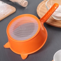 Сито для просеивания с ручкой &laquo;Ушки&raquo;, d=15,5 см, цвет МИКС