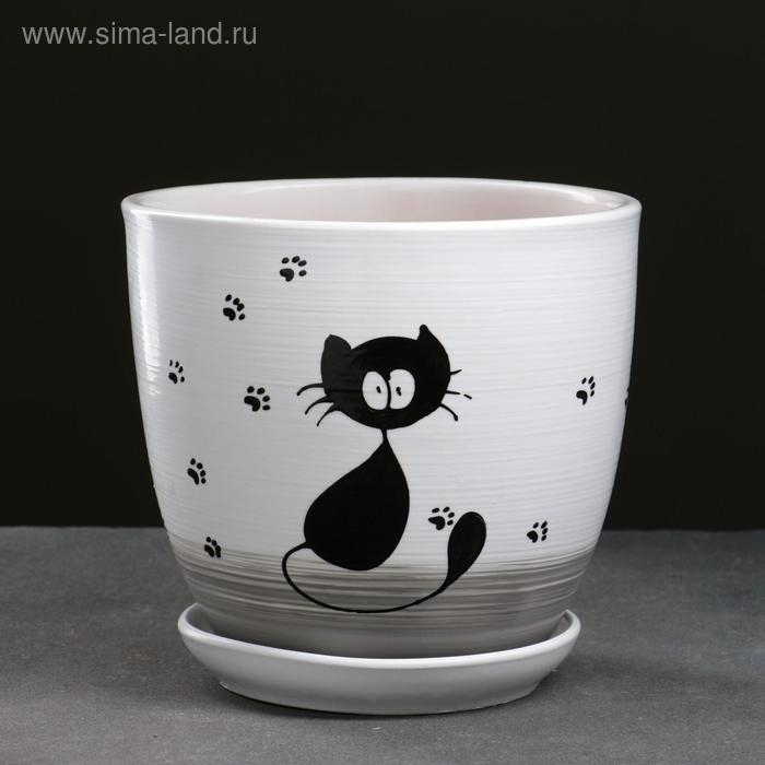 Горшок цветочный Кот 2,5 л