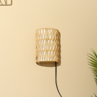 Светильник настенный из ротанга "Нафиса" 1х120Вт, Е27, 16х10х23 см Светильник настенный из ротанга "Нафиса" 1х120Вт, Е27, 16х10х23 см