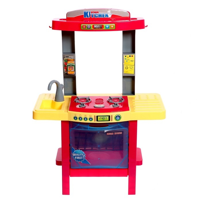 Игровой набор &laquo;Кухня мечты&raquo; с посудой и продуктами, свет, звук, работает от батареек