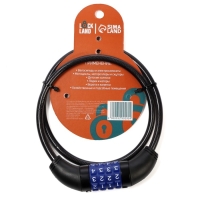 Замок навесной велосипедный LOCKLAND, кодовый, 8х800 мм Замок навесной велосипедный LOCKLAND, кодовый, 8х800 мм