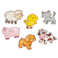 Пазлы-контурные «Домашние животные», мягкий Пазлы-контурные «Домашние животные», мягкий