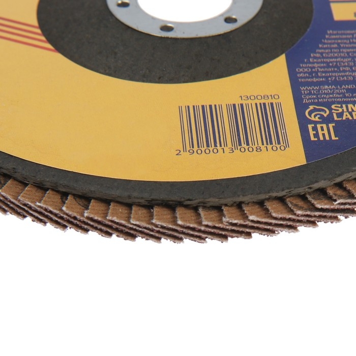 Круг лепестковый торцевой ТУНДРА, 150 х 22 мм, Р80 Круг лепестковый торцевой ТУНДРА, 150 х 22 мм, Р80