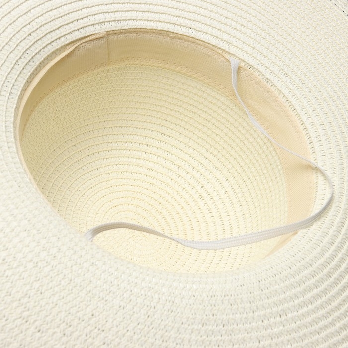 Шляпа женская MINAKU, цв. молочный, р-р 58 Шляпа женская MINAKU, цв. молочный, р-р 58