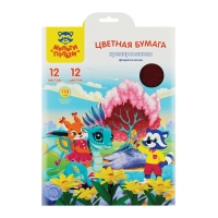Набор крепированной флористической бумаги А4, 12 листов, 12 цветов, Мульти-Пульти "Енот в сказке", 110 г/м2, в папке Набор крепированной флористической бумаги А4, 12 листов, 12 цветов, Мульти-Пульти "Енот в сказке", 110 г/м2, в папке