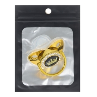 Соска - пустышка силиконовая ортодонтическая «Корона», от 12 мес., с колпачком, цвет золотой/черный, стразы Соска - пустышка силиконовая ортодонтическая «Корона», от 12 мес., с колпачком, цвет золотой/черный, стразы