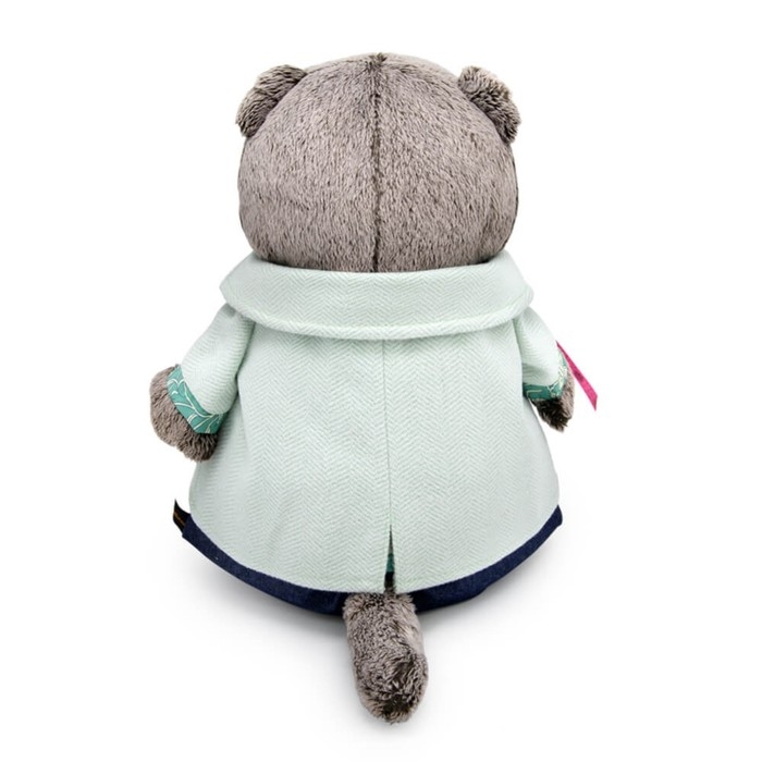 Мягкая игрушка &laquo;Басик&raquo;, в твидовом пиджаке с розой, 19 см