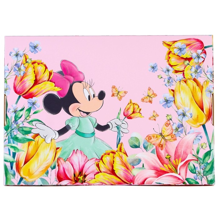 Подарочная коробка, складная "Цвети" 16х23х7.5 см, Минни Маус