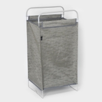 Корзина для белья, 40,5×31×75 см, цвет серый Корзина для белья, 40,5×31×75 см, цвет серый