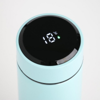 Термос, 500 мл, Basic "Мастер К.", сохраняет тепло 8 ч, термометр, розово-голубой Термос, 500 мл, Basic "Мастер К.", сохраняет тепло 8 ч, термометр, розово-голубой