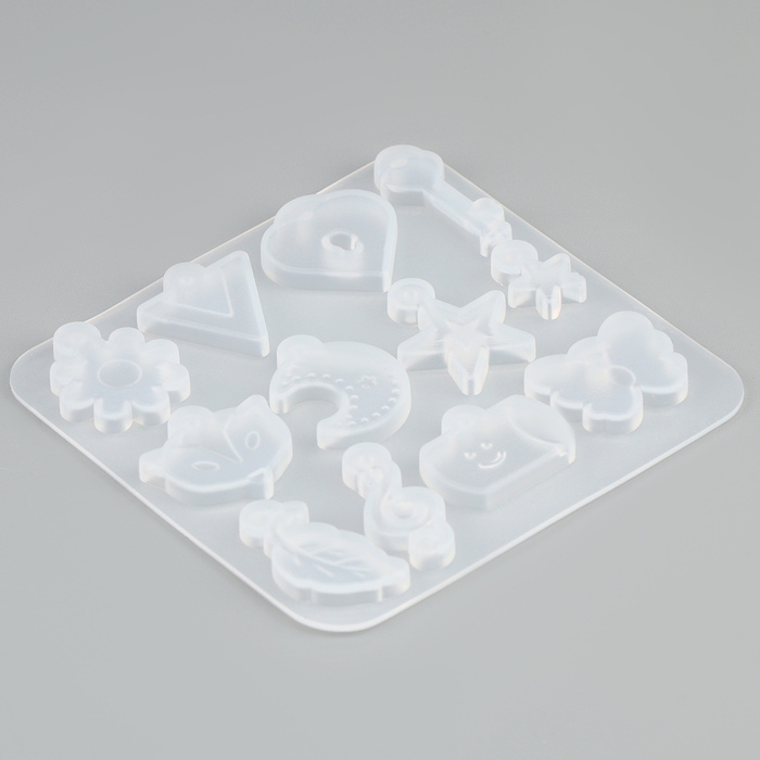 Форма силиконовая универсальная «Подвеска», 12 в 1 Форма силиконовая универсальная «Подвеска», 12 в 1