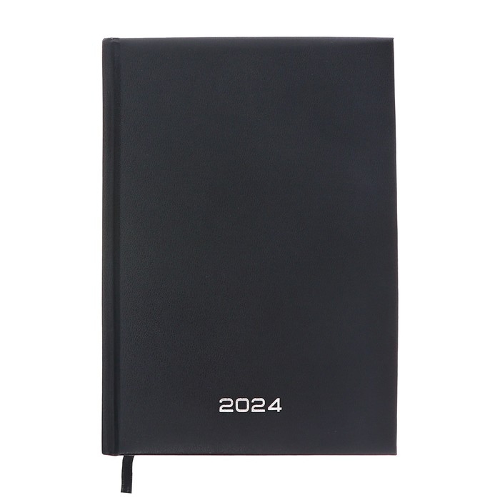 Ежедневник датированный 2024 года, А5, 176 листов, Attomex.Orion, обложка бумвинил, ляссе, блок 70 г/м2, чёрный Ежедневник датированный 2024 года, А5, 176 листов, Attomex.Orion, обложка бумвинил, ляссе, блок 70 г/м2, чёрный