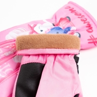 Перчатки детские, цвет розовый, размер 14 (4-6 лет)