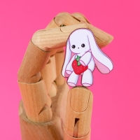 Значки деревянные, неразлучники «Любимой подружке», 2 шт., 8 х 12 см. Значки деревянные, неразлучники «Любимой подружке», 2 шт., 8 х 12 см.