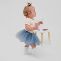 Юбка трёхслойная Крошка Я, синий, 17 х 19 см