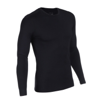 Рашгард мужской с дл. рукавом, базовый, размер M (48), цвет черный