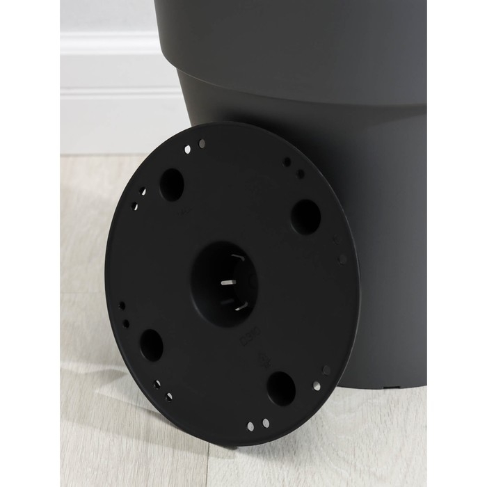 Кашпо для цветов со вставкой Tarragon, 14 л, d=31 см, h=28,8 см, цвет серый Кашпо для цветов со вставкой Tarragon, 14 л, d=31 см, h=28,8 см, цвет серый