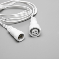 Удлинитель для гирлянд УМС, 3W, 100 см, белая нить, 220 В