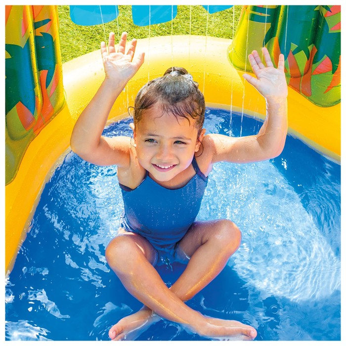 Игровой центр &laquo;Динозавр&raquo;, с распылителем, 249 х 191 х 109 см, от 2 лет, 57444NP INTEX