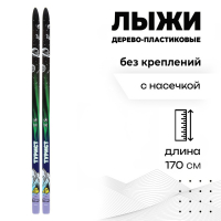 Лыжи дерево-пластиковые &laquo;Турист&raquo;, 170 см, с насечкой