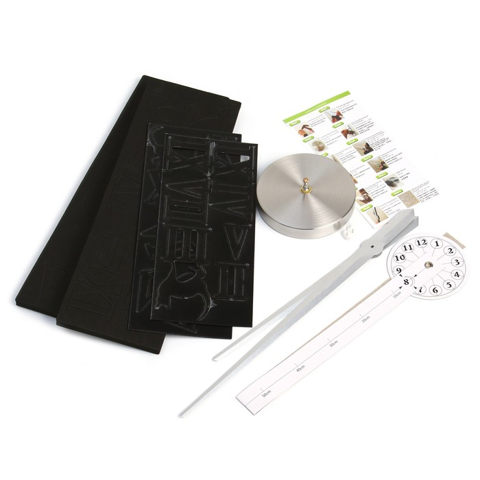 Часы настенные интерьерные большие, 3d "Кошечки", бесшумные, наклейка, d-120 см