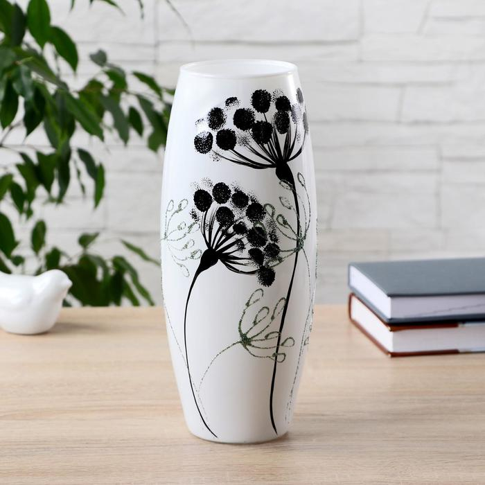 Ваза Ваза "Cухоцвет белый" d-8. 11х26 см