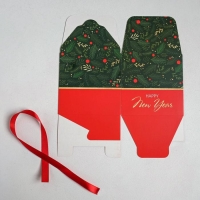 Коробка подарочная новогодняя складная «Тепла и уюта», 12 х 12 х 12 см, Новый год Коробка подарочная новогодняя складная «Тепла и уюта», 12 х 12 х 12 см, Новый год