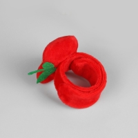 Игольница на браслете &laquo;Яблоко&raquo;, 23 &times; 6,5 см, цвет красный