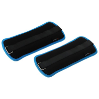 Утяжелители неопреновые ONLYTOP, 2 шт. х 0,5 кг, цвет чёрный/голубой