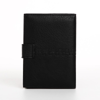 Обложка для документов 2 в 1: автодокументы, паспорт, цвет чёрный