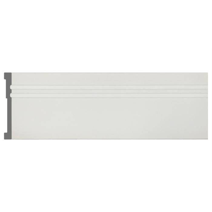 Плинтус пластиковый ударопрочный белый 80х12х2000мм Плинтус пластиковый ударопрочный белый 80х12х2000мм