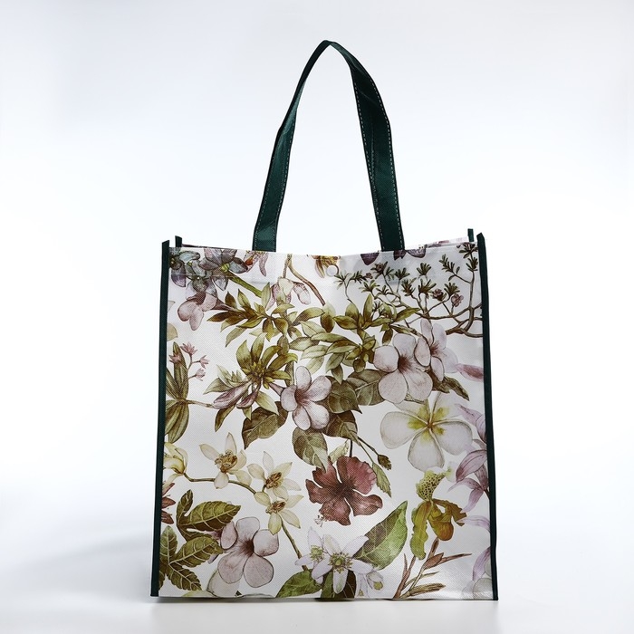 Сумка хозяйственная на кнопке, цвет зелёный Сумка хозяйственная на кнопке, цвет зелёный