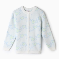 Жакет детский, цвет белый, рост 98-104 см