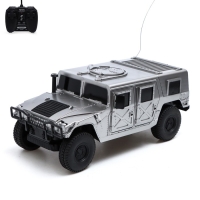 Джип радиоуправляемый «Хамер», свет, работает от батареек, 1:18, цвет серый Джип радиоуправляемый «Хамер», свет, работает от батареек, 1:18, цвет серый