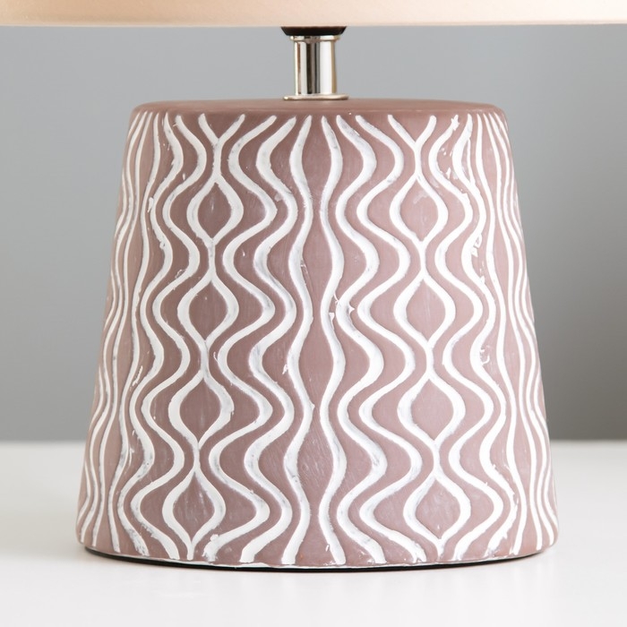 Настольная лампа Настольная лампа "Маура" Е14 40Вт кофе 23х23х33 см RISALUX