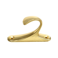 Крючок для штор KS101 CAPPIO, однорожковый, цвет золото, 2 шт