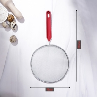 Сито для просеивания Доляна &laquo;Хозяюшка&raquo;, d=16 см, цвет красный