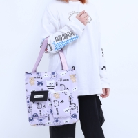 Шопер на молнии, цвет сиреневый Шопер на молнии, цвет сиреневый