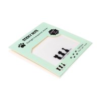 Блок с липким краем 75мм х 75мм 50л пластик прозрачные с блестками Кошки Блок с липким краем 75мм х 75мм 50л пластик прозрачные с блестками Кошки