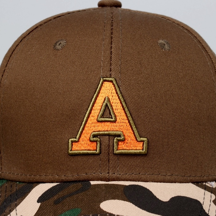 Кепка детская для мальчика &laquo;A&raquo;, цвет коричневый, р-р 52-54, 5-7 лет