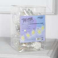 Гирлянда &laquo;Нить&raquo; 3 м с насадками &laquo;Лампочки сердца&raquo;, IP20, прозрачная нить, 80 LED, свечение тёплое белое, 8 режимов, 220 В