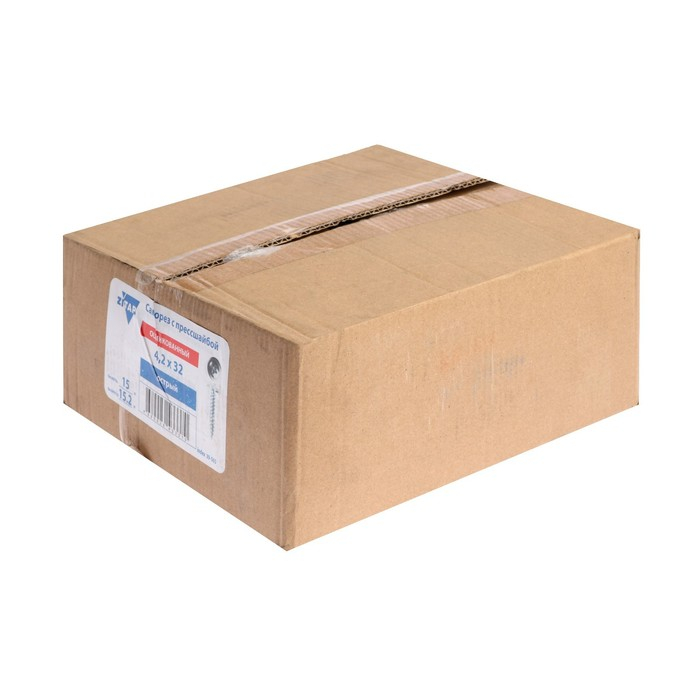 Саморезы с прессшайбой НЛМК, 4.2х32 мм, острый, цинк, 15 кг Саморезы с прессшайбой НЛМК, 4.2х32 мм, острый, цинк, 15 кг