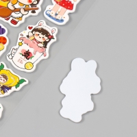 Наклейки для творчества бумага "Няша" 15х30 см Наклейки для творчества бумага "Няша" 15х30 см