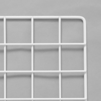 Сетка торговая 60×60 см, окантовка 5 мм, пруток - 3,5 мм, цвет белый (порошковое покрытие) Сетка торговая 60×60 см, окантовка 5 мм, пруток - 3,5 мм, цвет белый (порошковое покрытие)