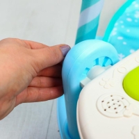 Развивающий коврик &laquo;Зимние игры&raquo;, с пианино, круглый, голубой