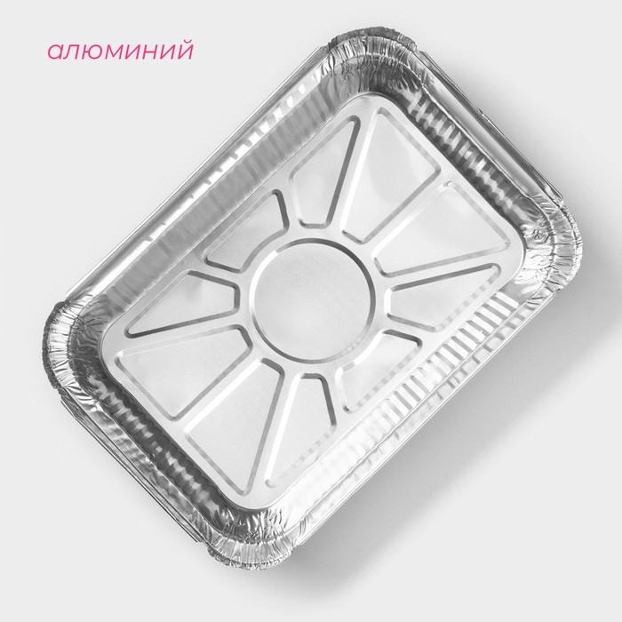 Набор форм для выпечки из фольги Доляна, 860 мл, 21×14 см, 5 шт Набор форм для выпечки из фольги Доляна, 860 мл, 21×14 см, 5 шт