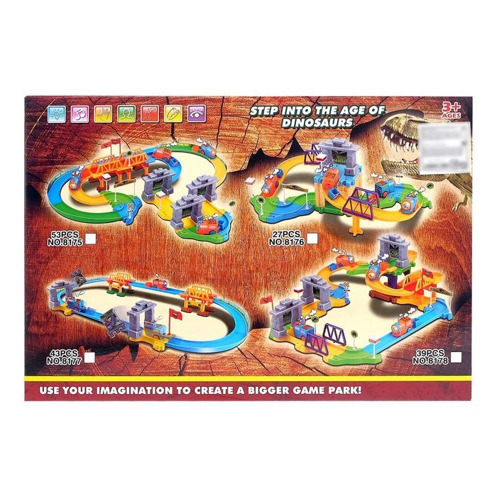 Железная дорога «Истории динозавров», работает от батареек Железная дорога «Истории динозавров», работает от батареек