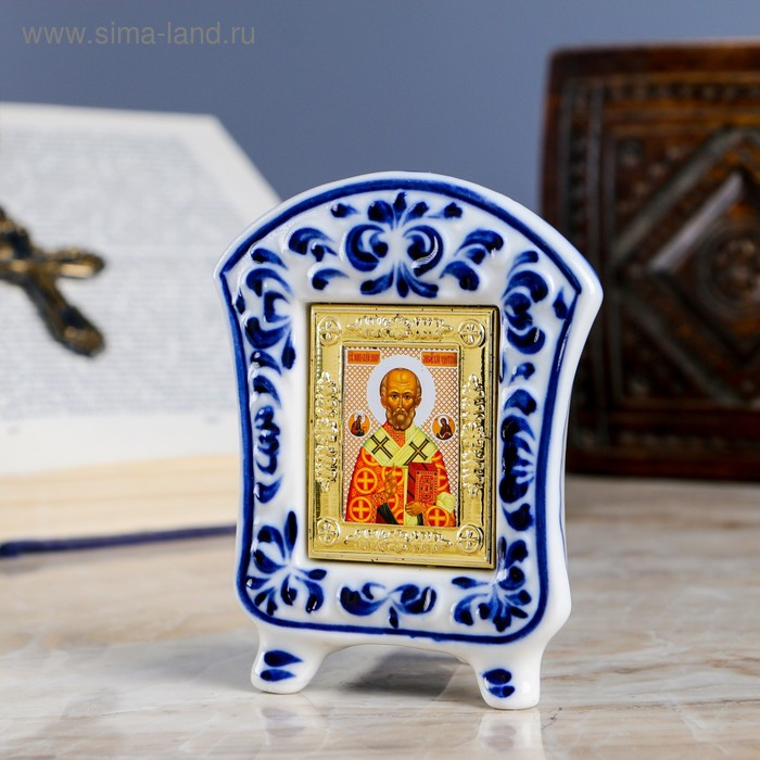 Киот, 10 см, гжель, МИКС Киот, 10 см, гжель, МИКС