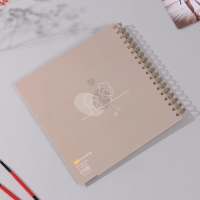 Фотоальбом на спирали 20 листов "Мы семья" объёмный элемент + 4 вкладки 24х24 см