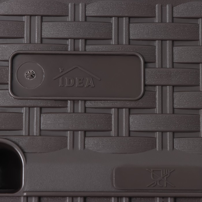 Ящик балконный «Ротанг», 38,5 см, цвет коричневый Ящик балконный «Ротанг», 38,5 см, цвет коричневый